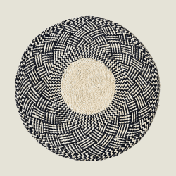 Image showing the Nariño Set of 2 Woven Placemats, D39cm, Midnight Blue product.