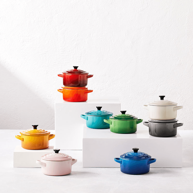 Stoneware Petite round casserole, 10cm, Meringue