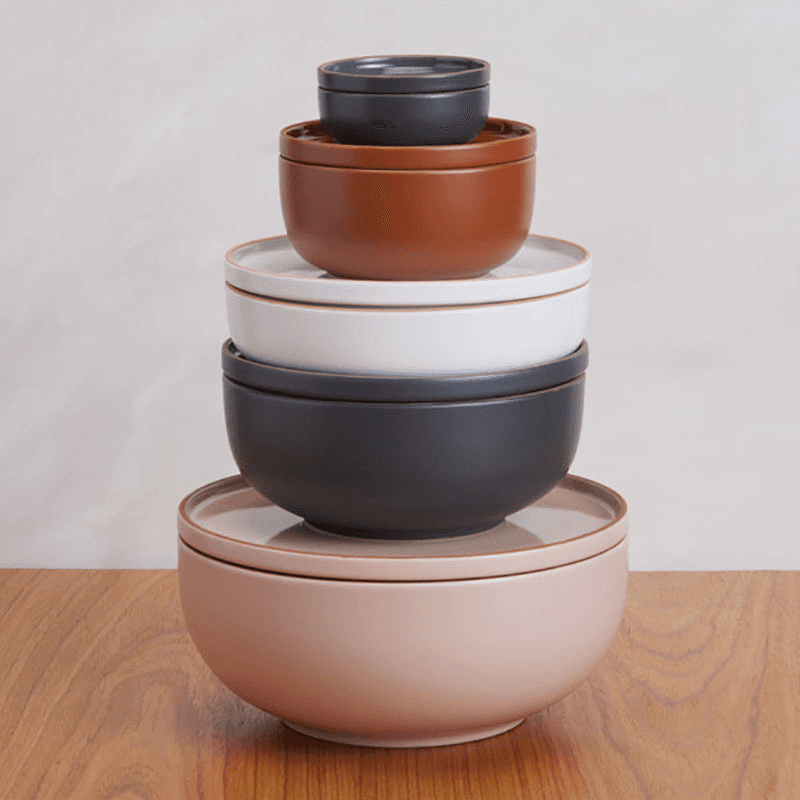 Set of 4 Dinner Bowls, 22cm, Char