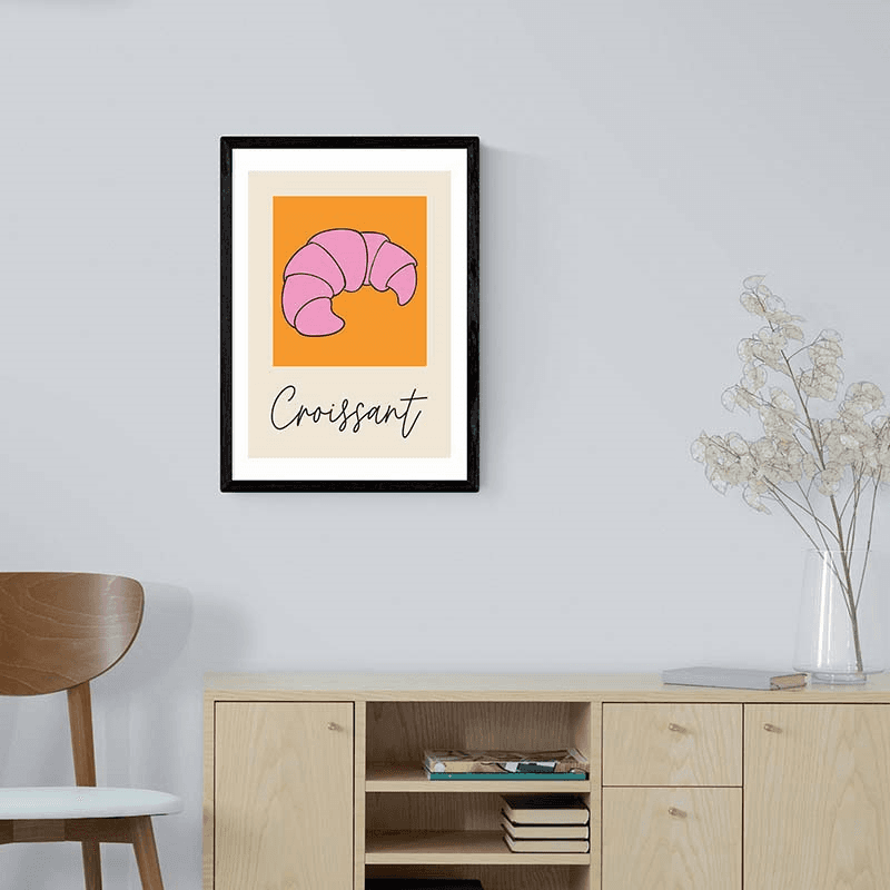 Inoui Croissant Print, Pink