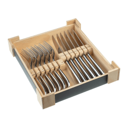 Image showing the Santol 12 piece steak set in wooden giftbox, Mirror Finish product.