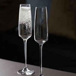 Image showing the Mr & Mr Elevate Set of Two Flutes, 170ml, Clear product.