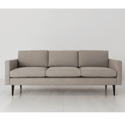 Image showing the Model 01 3 Seater Linen Sofa, Pumice product.