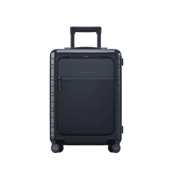 Image showing the M5 Essential Cabin Suitcase, H55 x W20 x L40cm, Glossy Night Blue product.