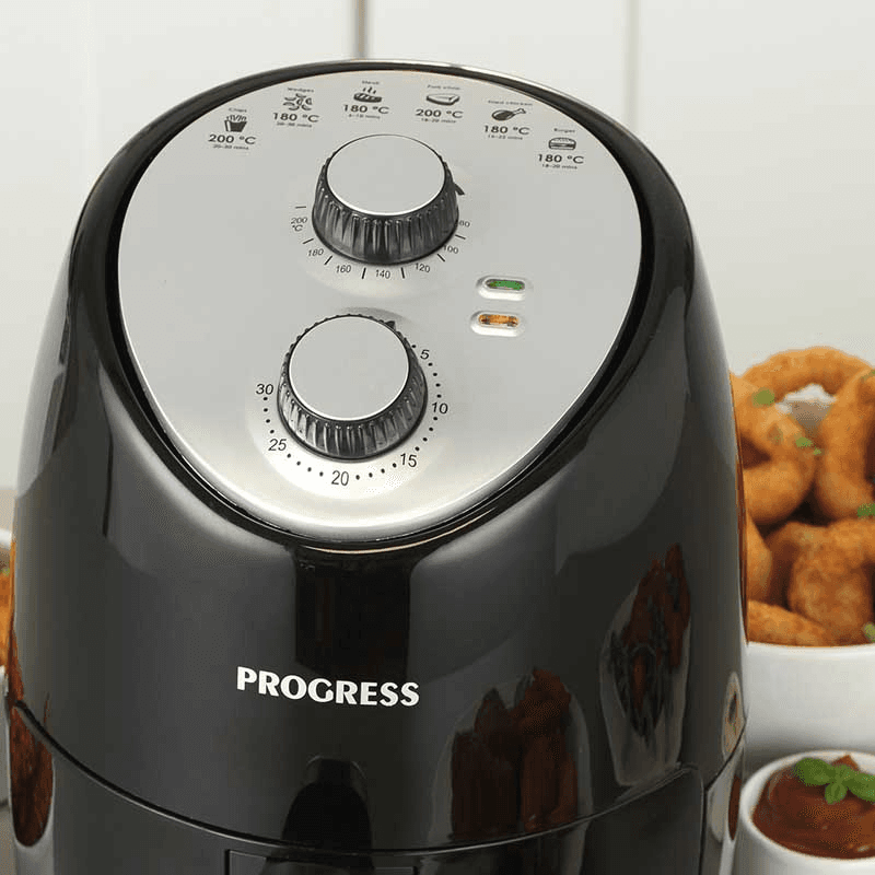 Compact Hot Air Fryer, 2L, Black