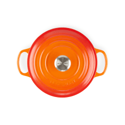 Image showing the Signature Cast Iron Round casserole, 26cm - 5.3 litre, Volcanic product.