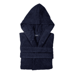 Image showing the Brixton Bath Robe, Small, Midnight Blue product.