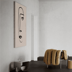 Image showing the Serious Dreamer Acoustic Panel, 57 x 80cm, Beige product.