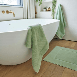 Image showing the Organic Eco Twist Shower Mat, Thyme product.