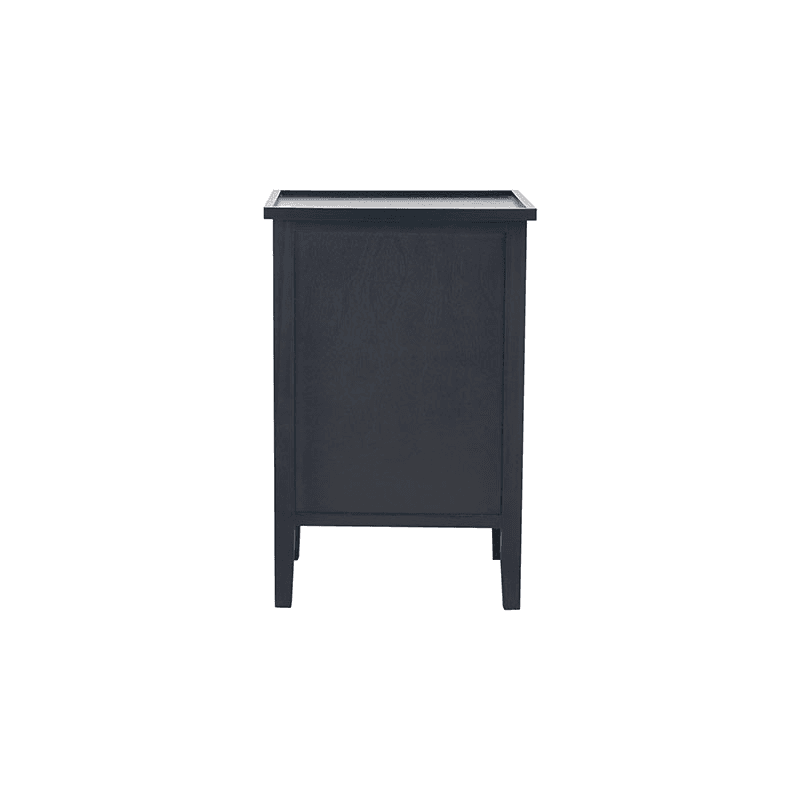 Chelmsford Bedside Table, Satin Black