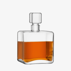 Image showing the Cask Whisky Square Decanter, 1l, Clear product.