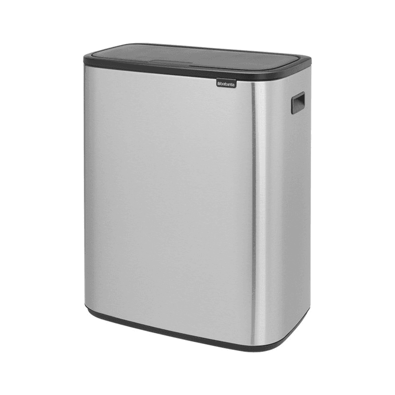 Bo Touch bin, 60 litre, Matt Steel Fingerprint Proof