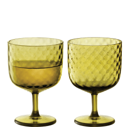 Image showing the Dapple Wine Glasses Set of 2, 325ml, Woodland Green product.