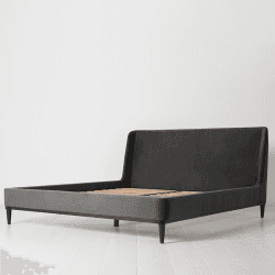 Image showing the Bed 02 Velvet Super King Size Frame, Charcoal product.