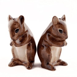 Image showing the Harvest Mouse Salt & Pepper Shakers, H7cm, Brown product.