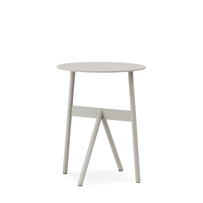 Stock Side Table, H46 x D37cm, Warm Grey