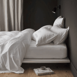 Image showing the Relaxed Cotton Super King Duvet Cover, Snow product.