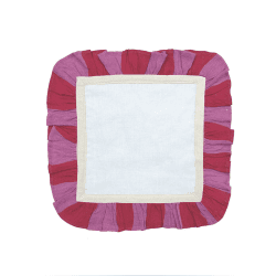 Image showing the Broken Stripe Set of 2 Napkins, 33 x 33cm, Fuchsia product.