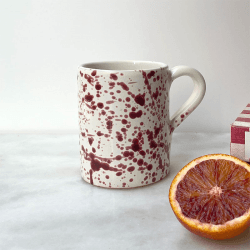 Image showing the Splatter Mug, H10cm, Cranberry product.