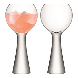 Image showing the Moya Pair of wine balloons, 550ml, clear product.