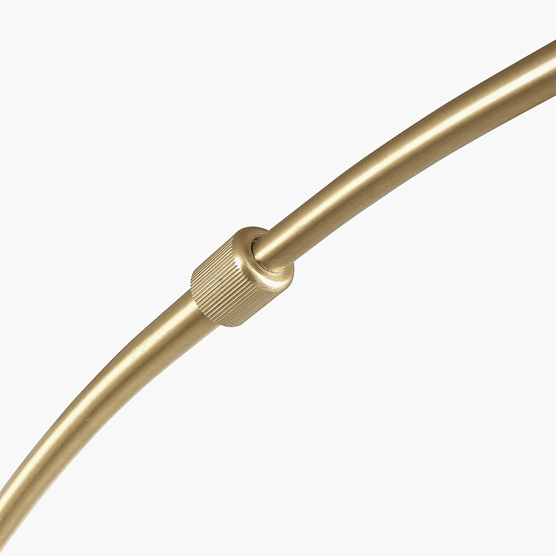 Feliciani Floor Lamp, H175cm, Brushed Brass and White Marble
