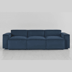Image showing the Model 03 3 Seater Velvet Sofa, Teal product.
