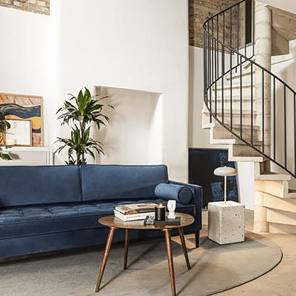 Model 02 3 Seater Velvet Sofa, Teal