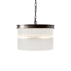 Image showing the Helston Small Chandelier Ceiling Light, Antique Brass product.