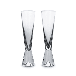 Image showing the Tank Pair of chanmpagne flutes, H22 x W6 x D 22, Black product.
