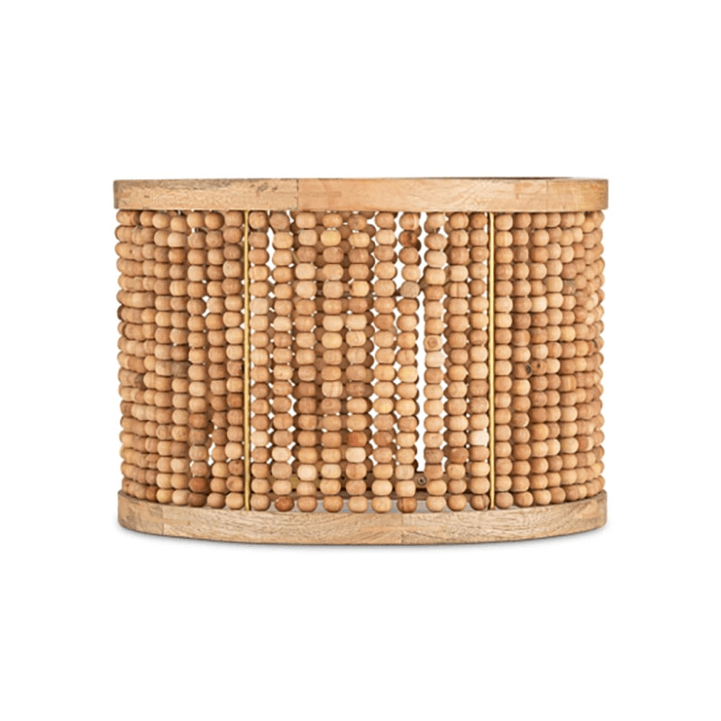Neela Mango Wood Lampshade, 30cm, Natural