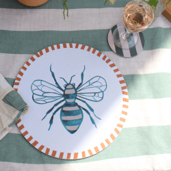 Image showing the Wasp Placemat, D28cm, Multi product.