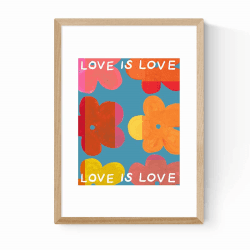Image showing the Keren Parmley Love is Love III Print, Multi product.
