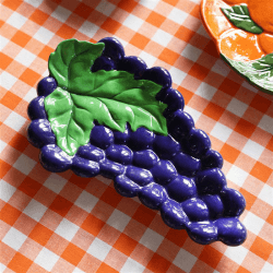 Image showing the Grape Side Plate, D28cm, Purple product.
