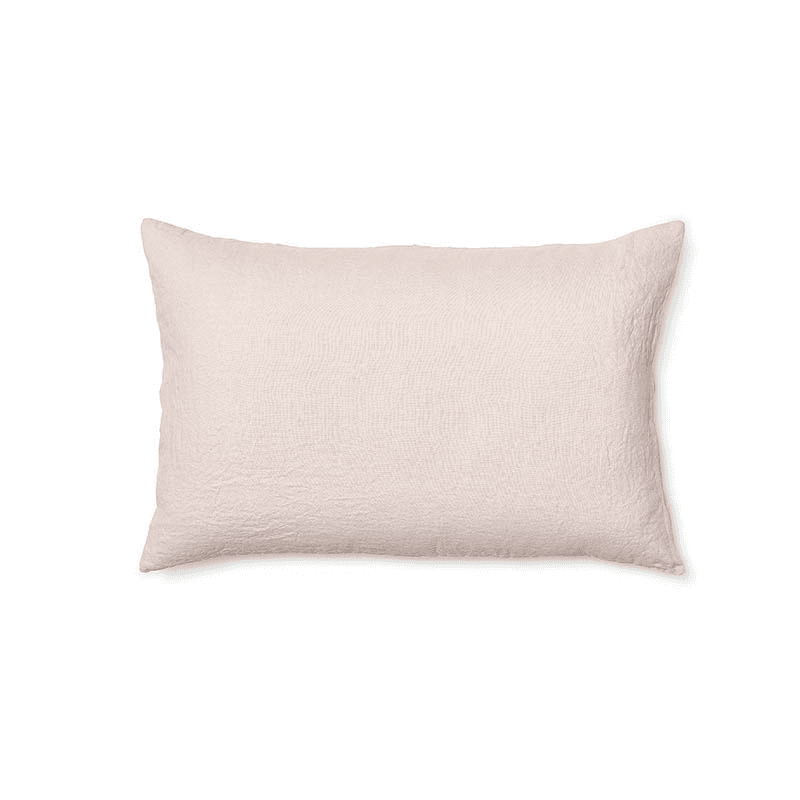 Linen Pair of Standard Pillowcases, Rose