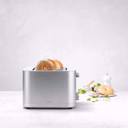 Image showing the Enfinigy 4 Short Slot Toaster, Silver product.