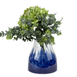 Image showing the Dapple Vase, H17cm, Blue product.