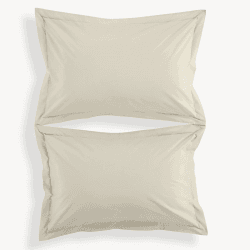 Image showing the 200TC Organic Pair of Oxford Pillowcases, Hazelnut product.
