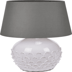 Image showing the Willow Table Lamp With Tapered Shade, H27cm, White product.