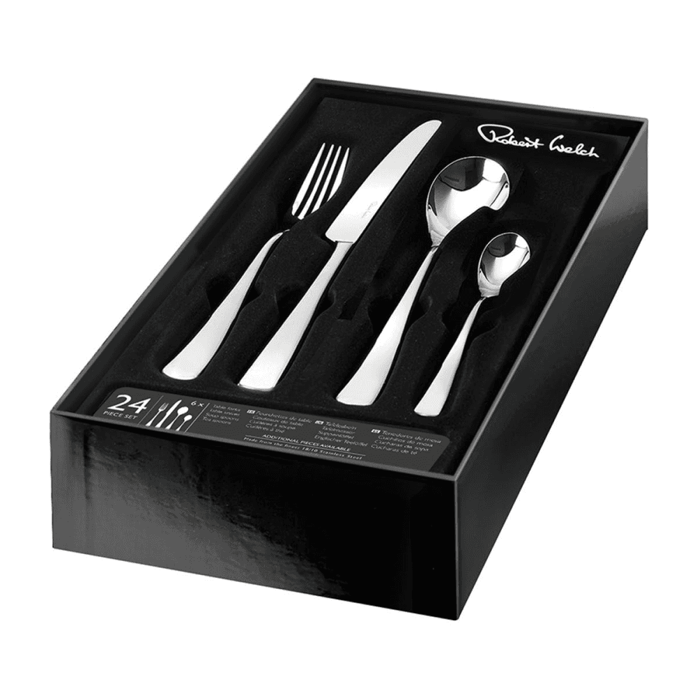 Malvern Bright 24 piece cutlery set, Stainless Steel