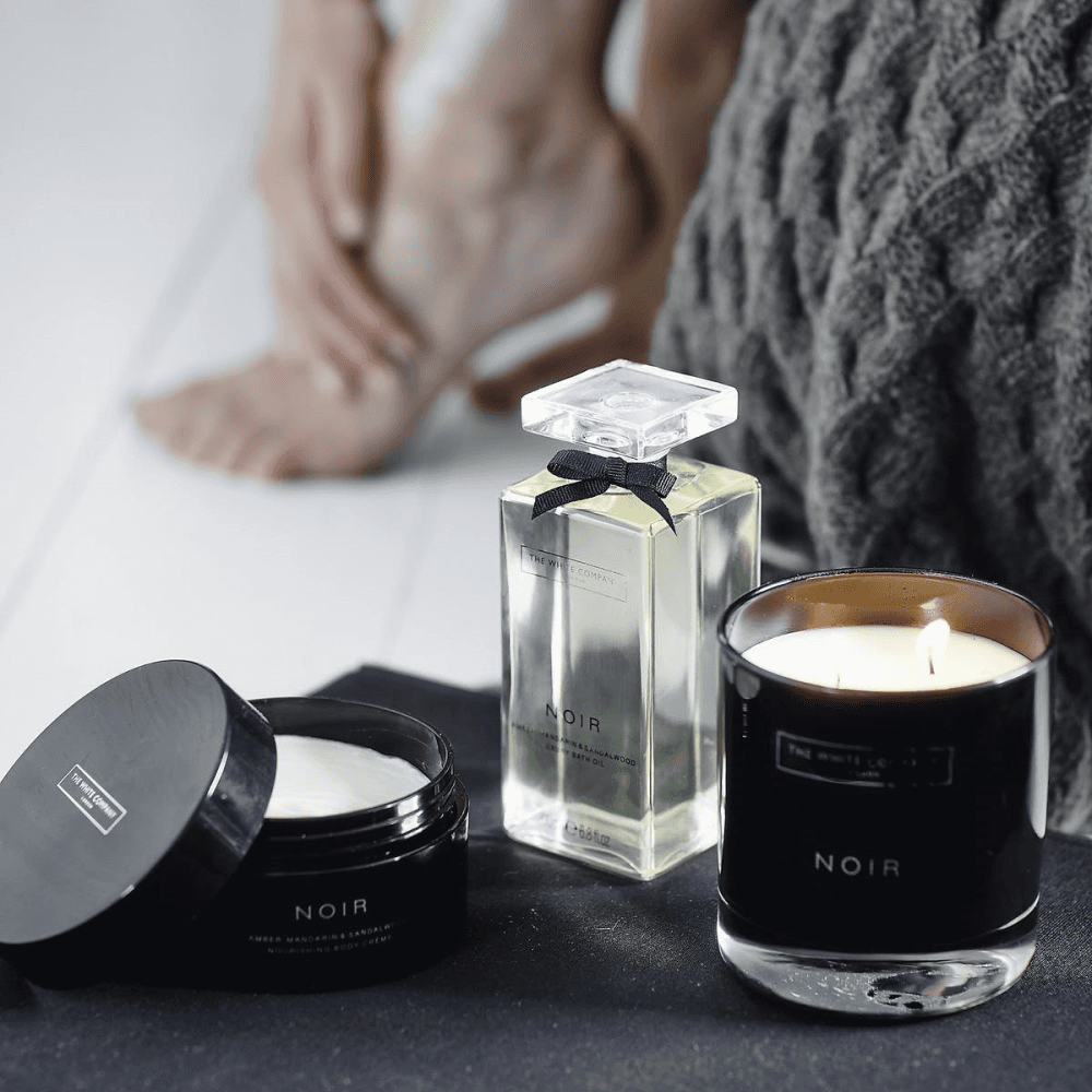 Noir 2-wick candle, H9 x W10 x L10cm
