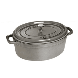 Image showing the Oval cocotte, 31cm, Graphite Grey product.