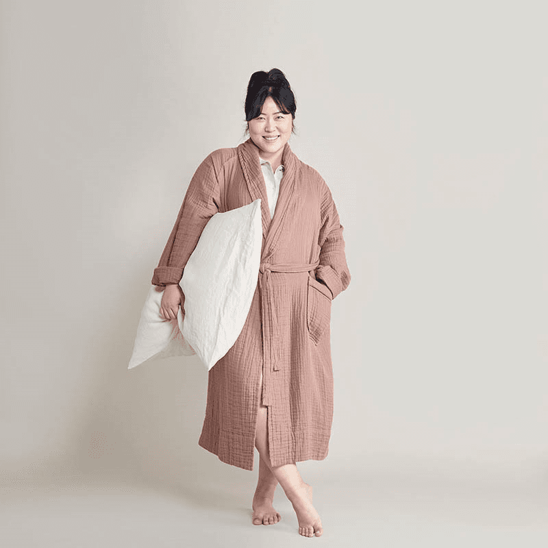 The Dream Cotton Robe, Extra Large, Rust