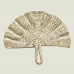 Image showing the Classic Handwoven Fan, 24cm, Natural product.