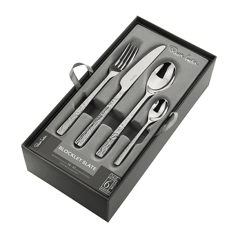 Blockley Slate 24 Piece Cutlery Set, Stainless Steel