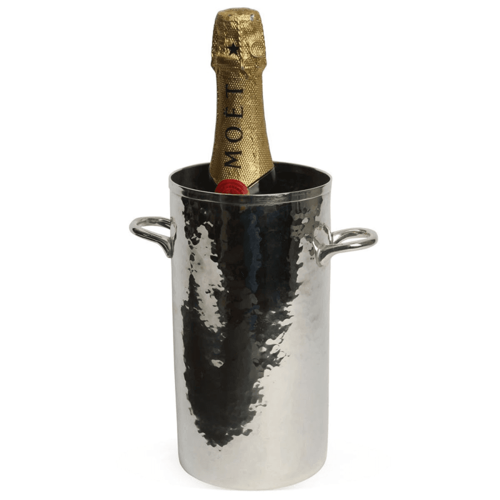 Palace Bottle holder tall, H21.1 x D11cm, Silver Plate, Stainless Steel And Brass