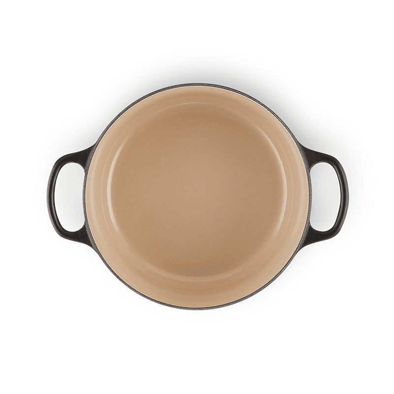 Signature Cast Iron Round casserole, 26cm - 5.3 litre, Satin Black
