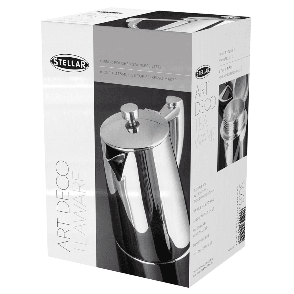 Art Deco 6 Cup Espresso Maker