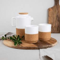 Image showing the Eco Tea Set for Two, Cream product.