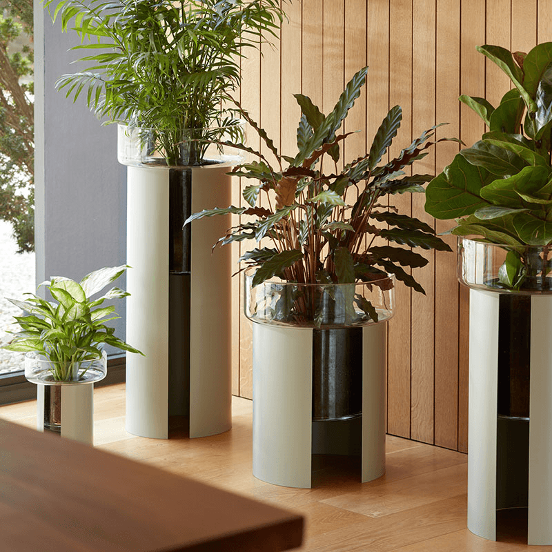 Terrazza Planter, H45 x W37cm, Concrete Grey