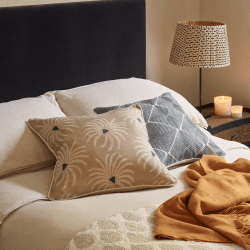 Image showing the Jussara Pillow Cover, 56 x 56cm, Natural product.
